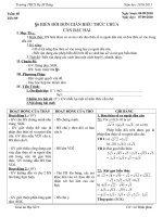 Phúc. T 09 - $ 6  Biến đỏi đơn giản biểu thức chứa căn bậc hai