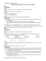 một số đề thi hóa 9