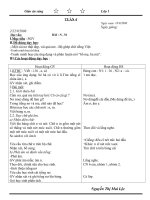 GIÁO ÁN SÁNG LỚP 1 TUẦN 4-5