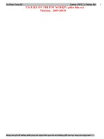 Tài liệu ôn thi hóa hữu cơ 12