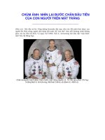 Chùm ảnh: Nhìn lại các bước chân của con người trên mặt trăng.