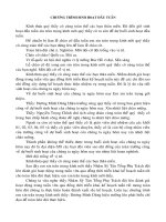 CHƯƠNG TRINH SINH HOAT ĐẦU TUẦN