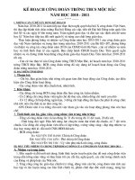 KẾ HOẠCH CÔNG ĐOÀN NĂM 2010-2011