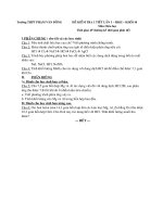 Đề kiểm tra 1 tiết lần 1 - HK II - Khối 10