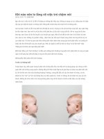 KHI NAO NEN LO LANG VE VIEC TRE NOI CHAM