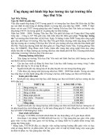 ứng dụng mô hình lớp học tương tác