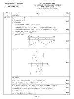 ĐÁP ÁN – THANG ĐIỂM ĐỀ THI TUYỂN SINH ĐẠI HỌC NĂM 2013 Môn: TOÁN; Khối B
