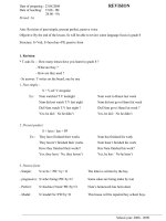 TIẾNG ANH 9 - HK 1