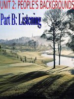 E 10 NC UNIT 2 - LISTENING