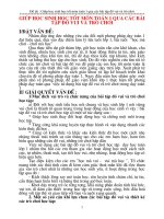 Giúp HS học tốt môn toán qua các bài tập đố vui và trò chơi