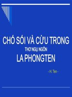 Chó sói và cừu trong thơ ngụ ngôn La Phongten