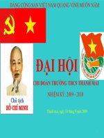 Đại hội chi đoàn Trường THCS Thanh Mai - Thanh Chương