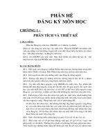 Phân hệ đăng ký môn học