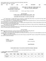 Điểm chuẩn vào 10 chuyên 09-10