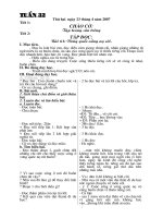 Giáo án tuần lớp 4 tuần 32