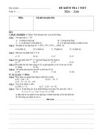 Đề kiểm tra tiết 18(2010- 2011)