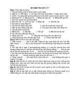 Đề thi HK1môn Lý - Hóa