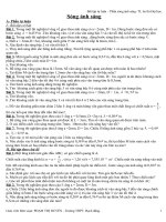 Ôn thi đại học phần sóng ánh sáng(tự luận +trắc nghiệm)