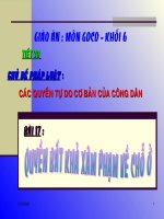 Bai 17 : Quyền bất khả xâm phạm về chỗ ở