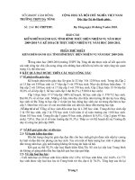 Báo cáo kiểm điểm năm học 2009-2010. Phương hướng nhiệm vụ năm học 2010-2011