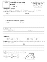 Toán 2 Cuối kì I: 08-09