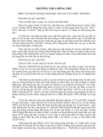 DIỄN VĂN KHAI GIẢNG NĂM HỌC 2010-2011 CỦA HIỆU TRƯỞNG TRƯỜNG THCS ĐÔNG PHÚ