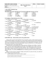 WRITTEN TEST NO 1 MINH PHU