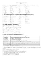 Bài Tập Dùng Kèm  AV 10 - Unit 7