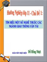 HN 11 Chủ đề 1 Nghề GTVT (1 tiết)