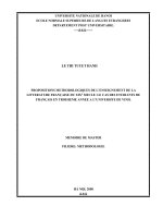 PROPOSITIONS METHODOLOGIQUES DE L’ENSEIGNEMENT DE LA LITTERATURE FRANÇAISE DU XIXE SIECLE LE CAS DES ETUDIANTS DE FRANÇAIS EN t 