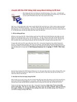 chuyển đổi file PDF tiếng Việt sang Word không bị lỗi font
