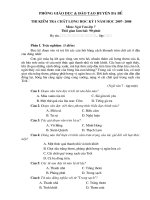 Đề thi kỳ I ngữ văn 7, năm học 07-08