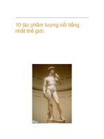 10 tác phẩm tượng nổi tiếng nhất thế giới