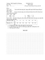 ĐỀ THI LÝ 6 KỲ II