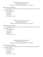 de kiem tra giua hoc ki I