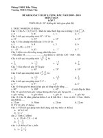 ĐỀ KSCL ĐẦU NĂM LỚP 7 CÓ ĐÁP ÁN