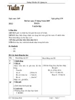 Giáo án lớp 2 tuần 7
