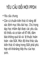 Yêu cầu đổi mới PPDH