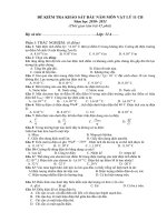 Dề kiểm tra 1 tiết 11CB