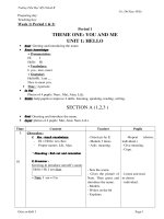 giáo án anh văn cấp 1