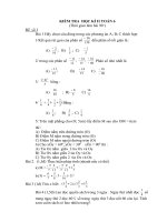 Đề kiểm tra học kỳ 2 toán 6 - đáp án