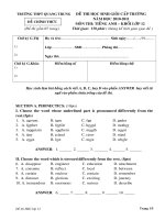 ĐỀ THI HSG LỚP 12 (HOT)