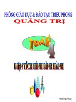 DT HÌNH BÌNH HÀNH (TOÁN 4) NHÓM TRIEU PHONG