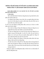 NHỮNG VẤN ĐỀ CHUNG VỀ TỔ CHỨC LAO ĐÔNG KHOA HỌC TRONG CÔNG TY LIÊN DOANH TNHH HẢI HÀ KOTOBUKI