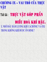 BÀI 56 - TV GÓP PHẦN ĐIỀU HÒA KHÍ HẬU