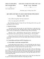 QUY CHẾ LÀM VIỆC CỦA BCH CĐ