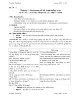 Giáo án từ tuần 1 đến tuần 9