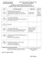 Kế hoạch HP chuyên môn tuần 10