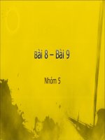 Bài 8 - Bài 9