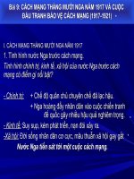 Bài 9 - Tiết 10 (CB): CMT10 Nga 1917...